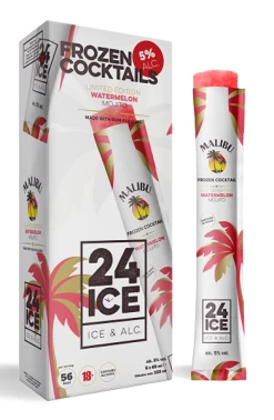 24 ICE Malibu Watermelon Mojito Ijs Doos 5 Stuks