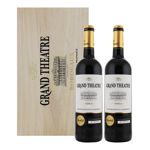 Grand Theatre Kist Bordeaux Rouge 2 Flessen 3 Grand Theatre Kist Bordeaux Rouge 2 Flessen